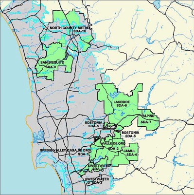 Map of Special Drainage Area